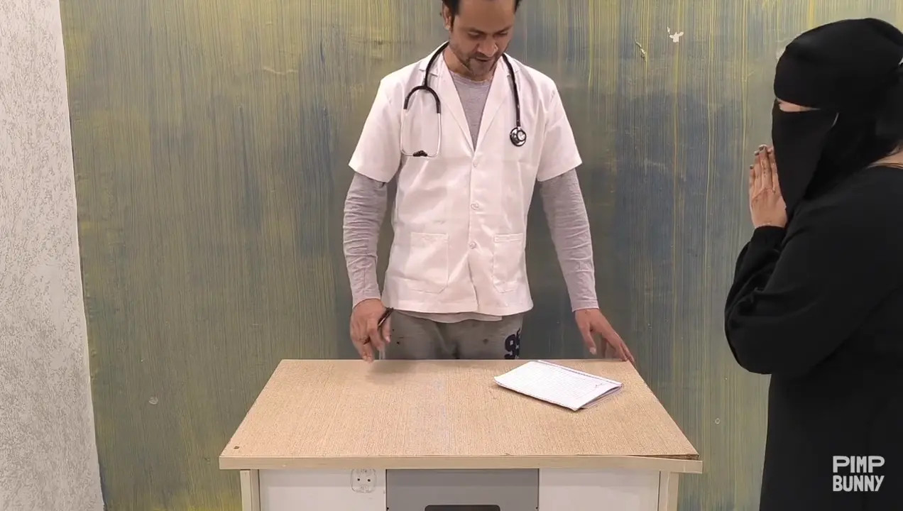 Doctor Bangs Pujaprem On The Table After Check-Up