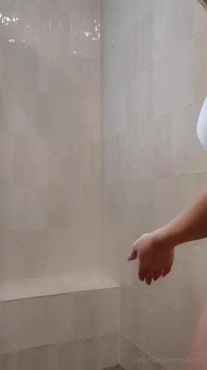 Alinity Touches Her Tits When She Takes A Bath