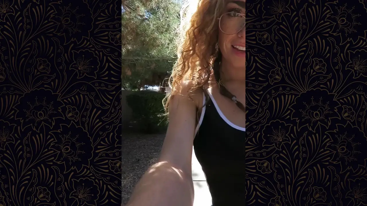 Gillian Barnes Walks Her Dog Naked