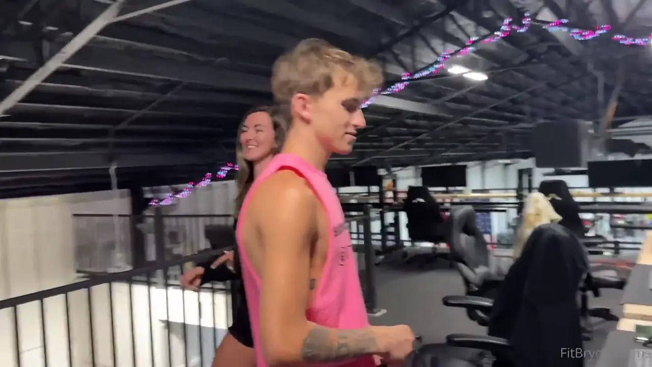 Bryce Adams Fucks Her Three Friends in a Gym