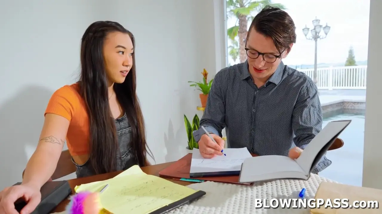 Kimmy Kimm Wants To Taste Her Tutor's Cock