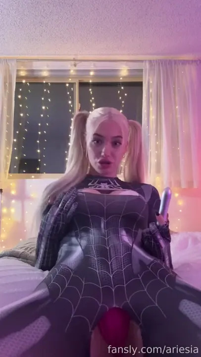 Alexandra Marianna's Spidey Suit Anal Play