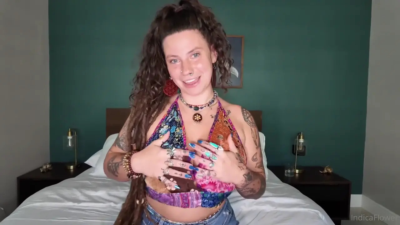 Indica Flower Pleases Her BF's Cock