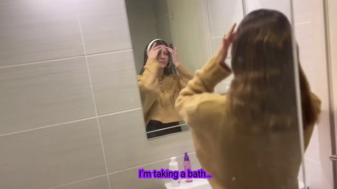 BlackyBlack's Bathroom Blowjob Session