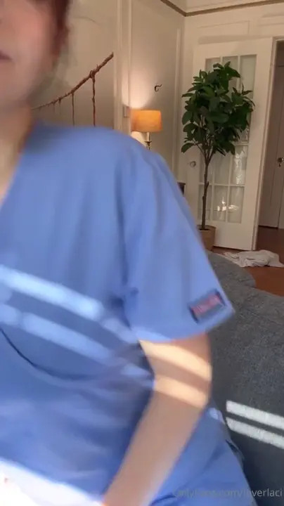 Horny Nurse Laci Witton Fucks Her Dildo