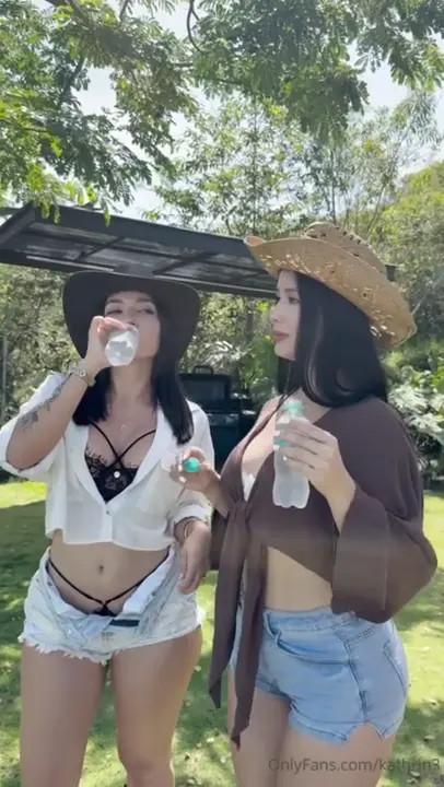 Outdoor Lesbian Fun With Kathrin3 & Karol Rosado