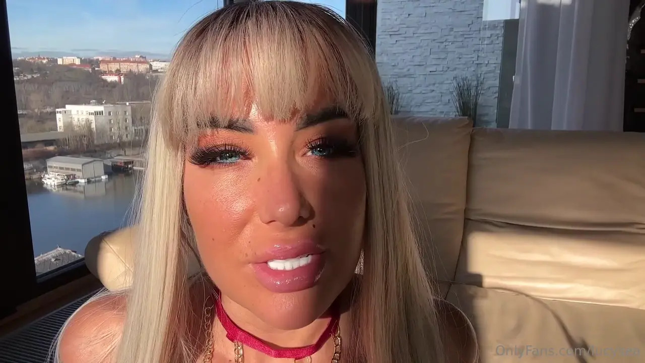 Lucy Sea Masturbates In A Red Lingerie