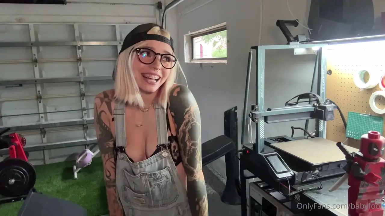 BabyFooji Pleasures Herself Using A Dildo