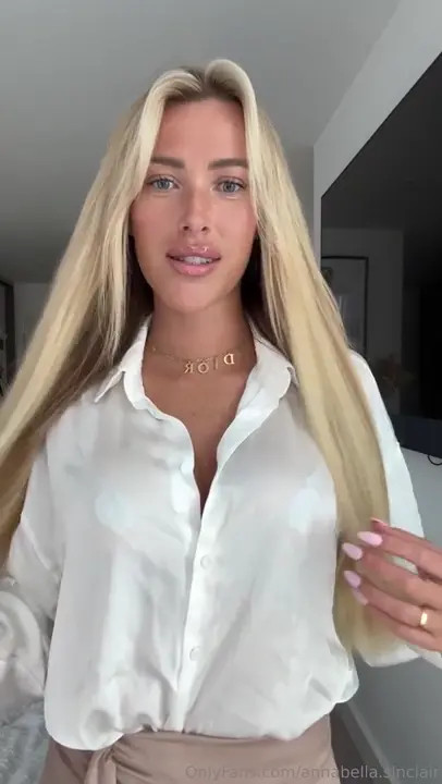 Blonde Bombshell Bella.Sinclair Strips For You