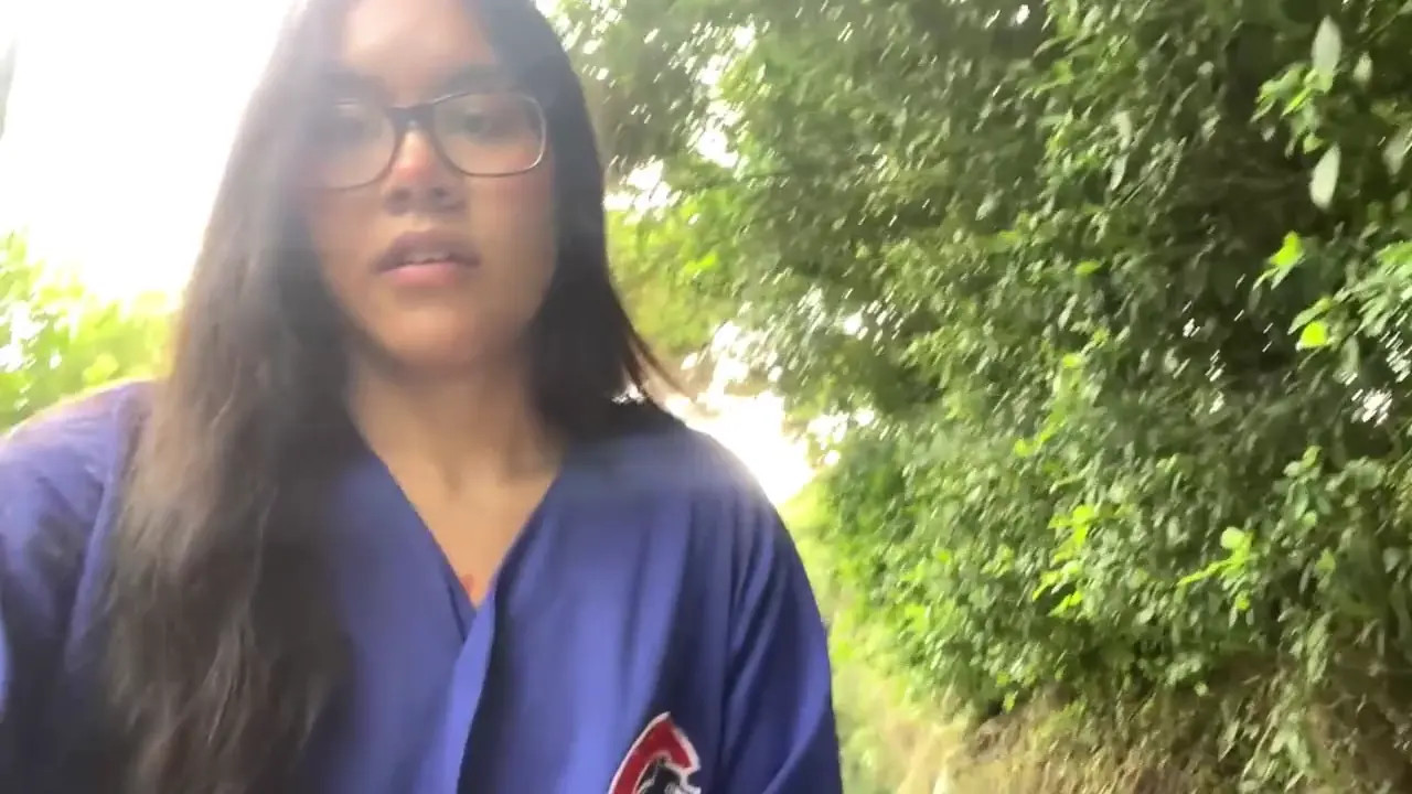 Roller Masturbates Outdoors