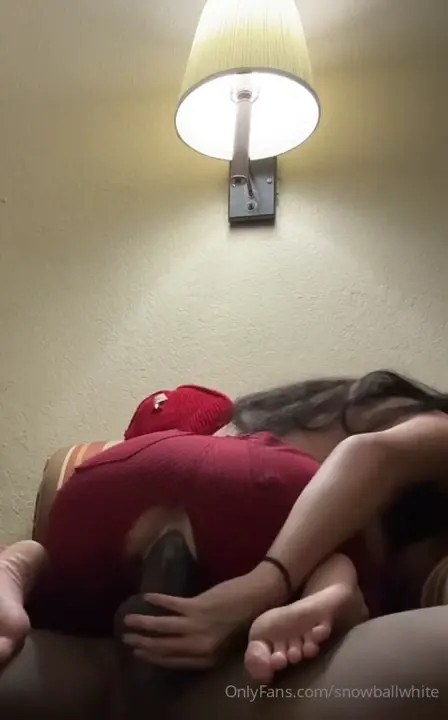 SnowBallWhite Straddles On Her Stepdad's BBC