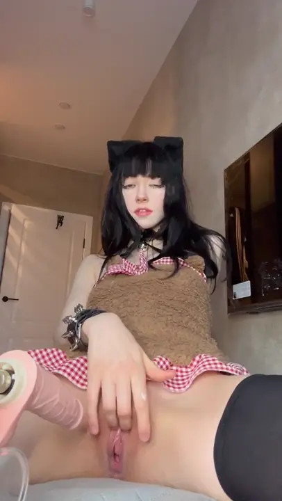 Horny Kitten YourSmallDoll Fucks Her Ass Wth A Dildo