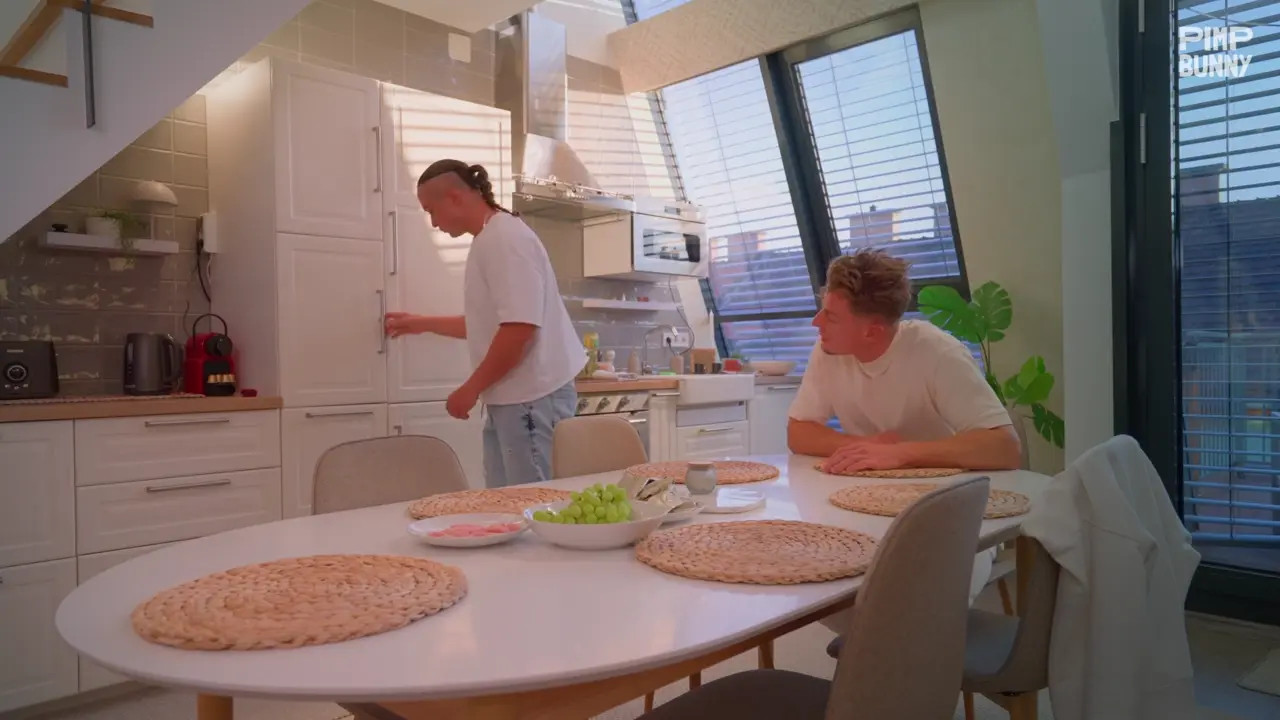 Luna Roulette Gets Nailed by Two Cocks After Being Caught Masturbating