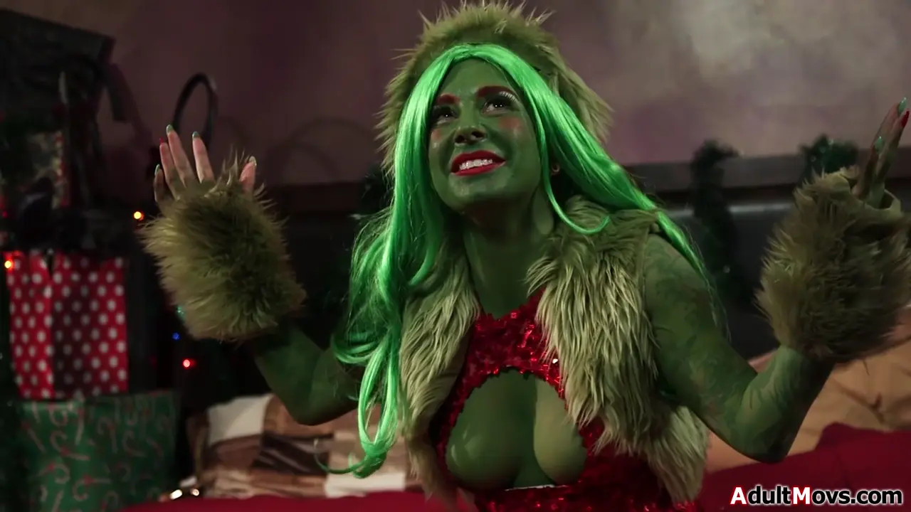 The Grinch Joanna Angel Rubs Herself While Watching Alby Rydes Having Sex
