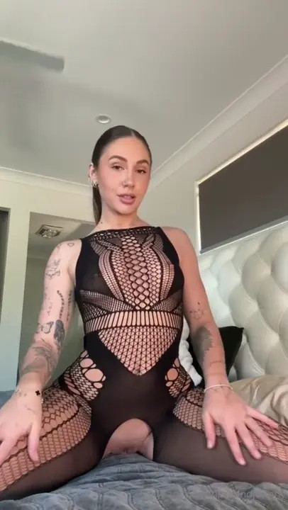 Holly Brougham Rides Her Black Dildo