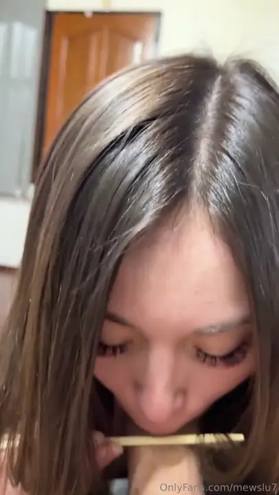 MewSlut Blows A Cock With Chopsticks