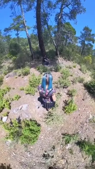 Mavisese Gets Fucked By Two Guys On A Hike