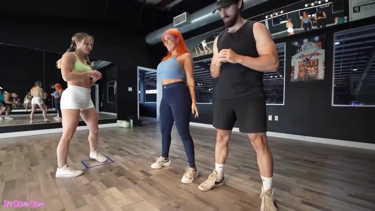 Abby Rose And Katie Karr Fucking The Personal Trainer