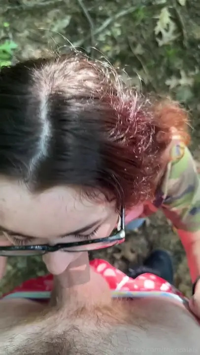 TheRealAly Gives A Blowjob Outdoors POV