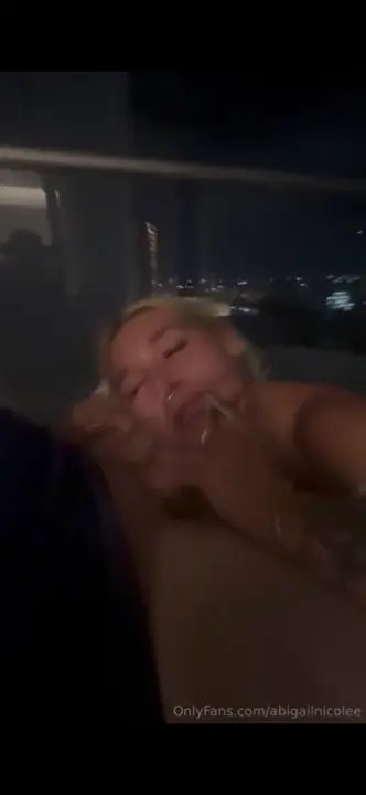 Nicolee.Sweets Gives Blowjob On The Balcony