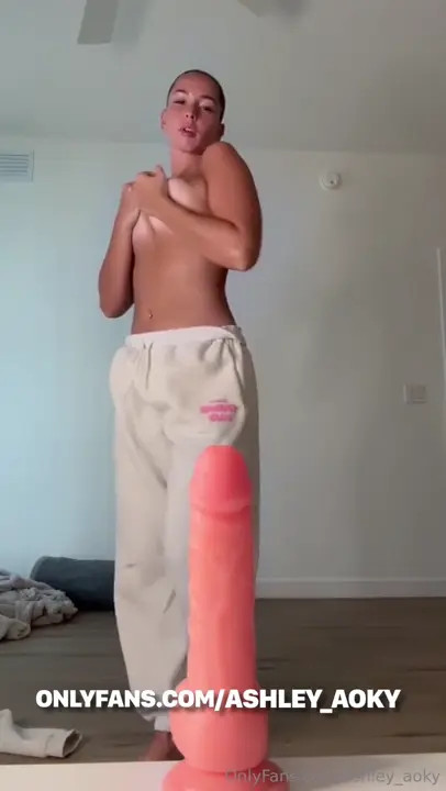 Ashley Aoky Sucks And Rides Her Dildo