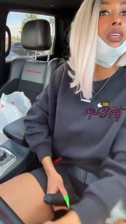 Miss B Nasty Has Super Soaker for Pussy In Public