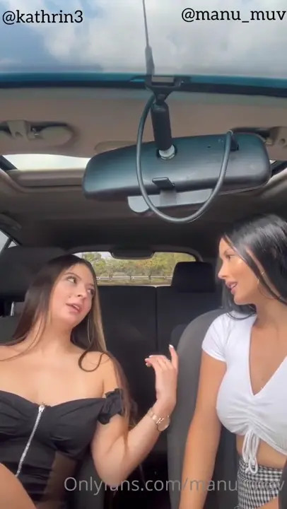 Kathrin3 And Manu_Muv Have Lesbian Sex In The Car