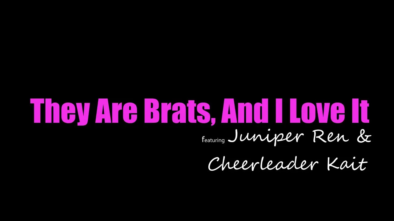 Cheerleader Kait &Juniper Ren Share A Cock
