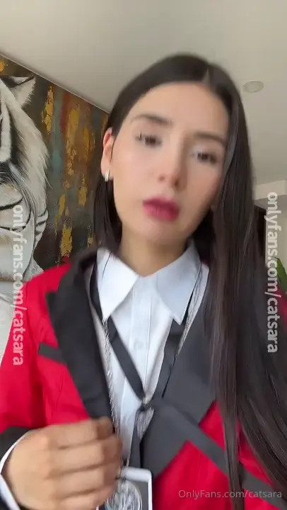 Catsara Strips For You And Stuffs Her Ass With Her Dildo