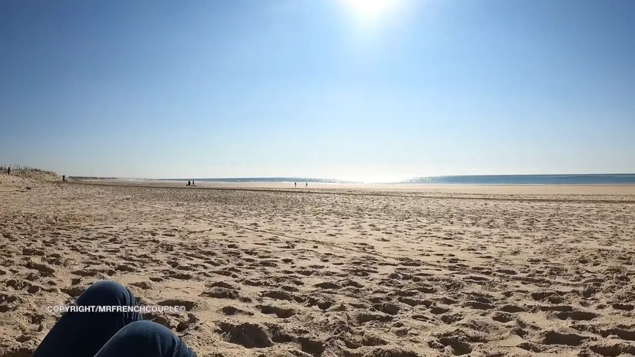 Marine Rossi’s Beach Squirting Fun