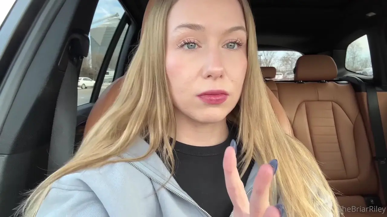 Briar Riley Uses A Dildo In A Public Restroom