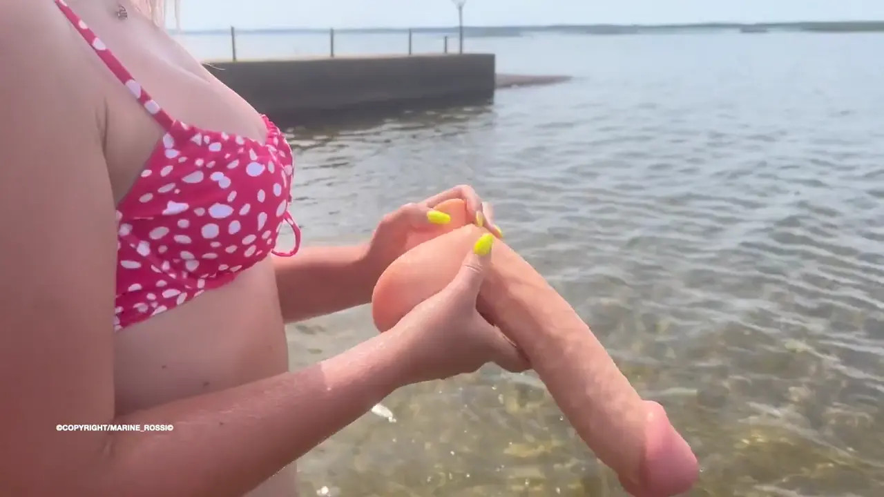 Marine Rossi Masturbates By The Sea