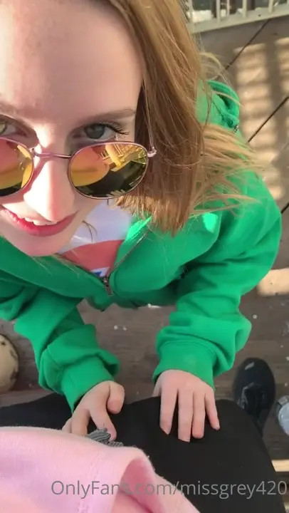 Laney Grey Gives A Blowjob In Public