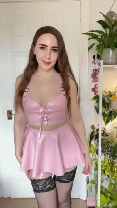 Lola Lee With Latex Lingerie