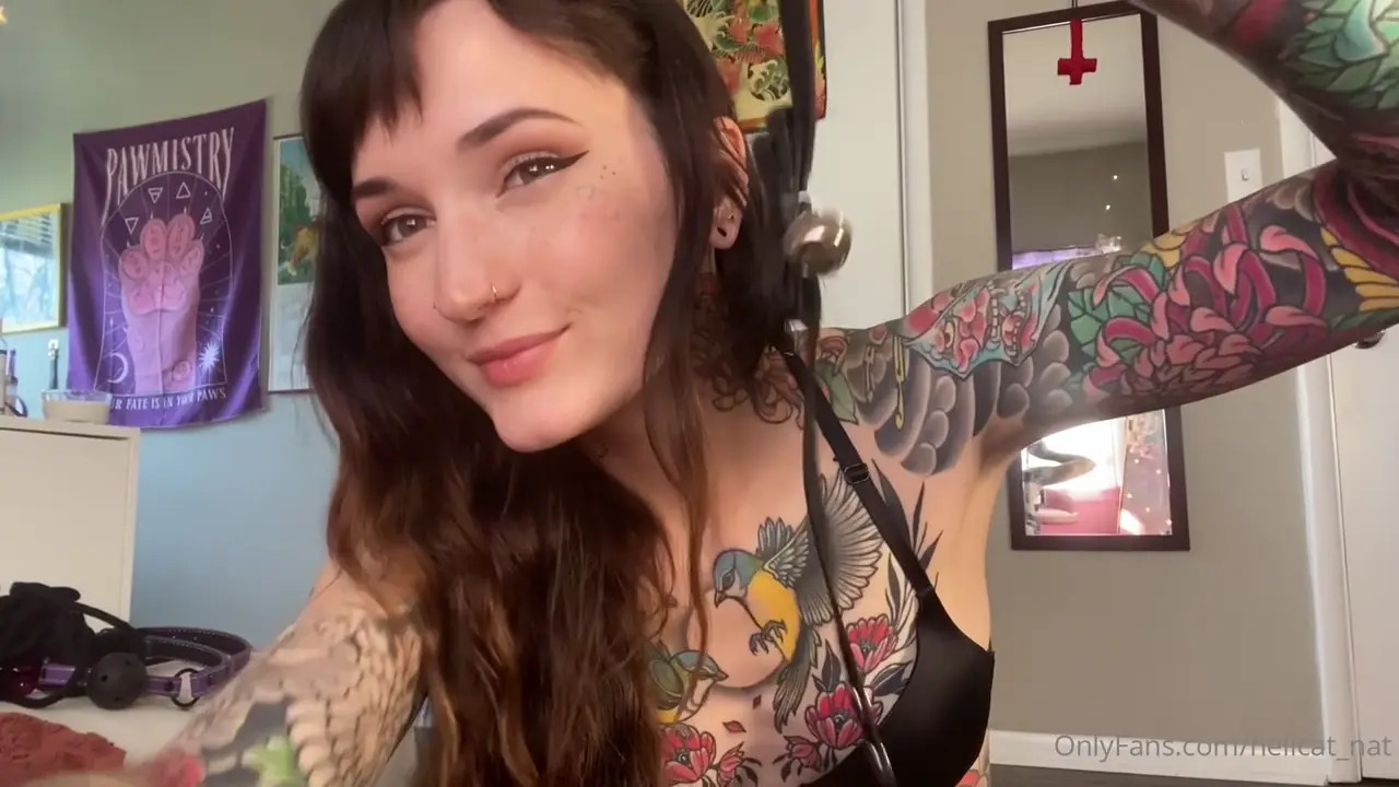 HellCat_Nat Fingers And Fucks Her Asshole