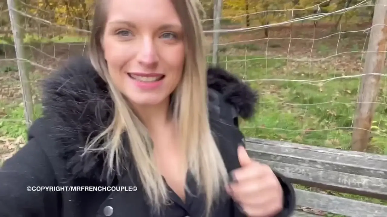 Marine Rossi Masturbating Outdoors