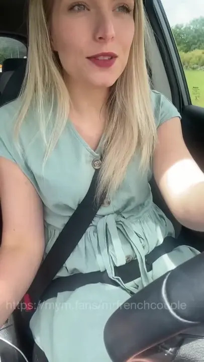 Marine Rossi Indulges In Her Car