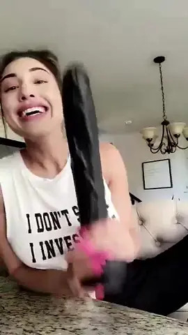 Rainey James With An Extreme Dildo