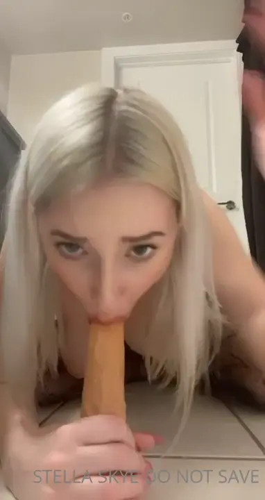 Stella Skye With Dildo In Her Mouth