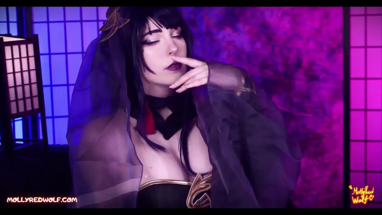 MollyRedWolf Likes Portraying Raiden Shogun As A Little Slut - ePornLeak