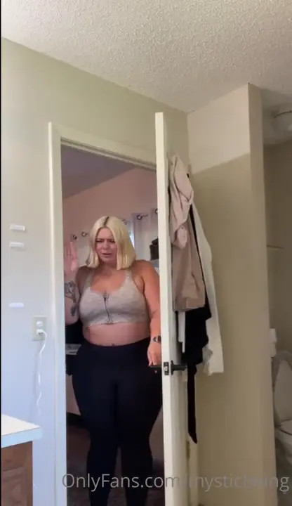 BBW MysticBeing Pushes A Huge Dildo Down Her Throat