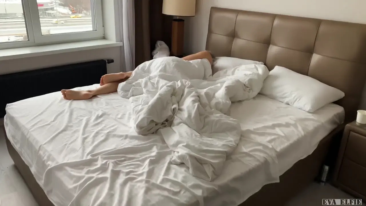 A Guy Wakes Up Eva Elfie, Fucks Her, And Cums On Her Face