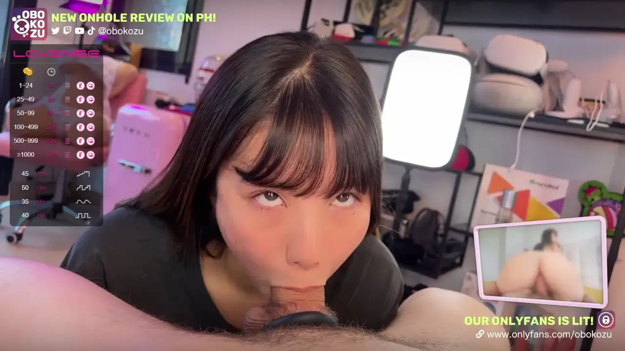 Obokozu Is Fucked And Creampied In Doggy During A Live Show