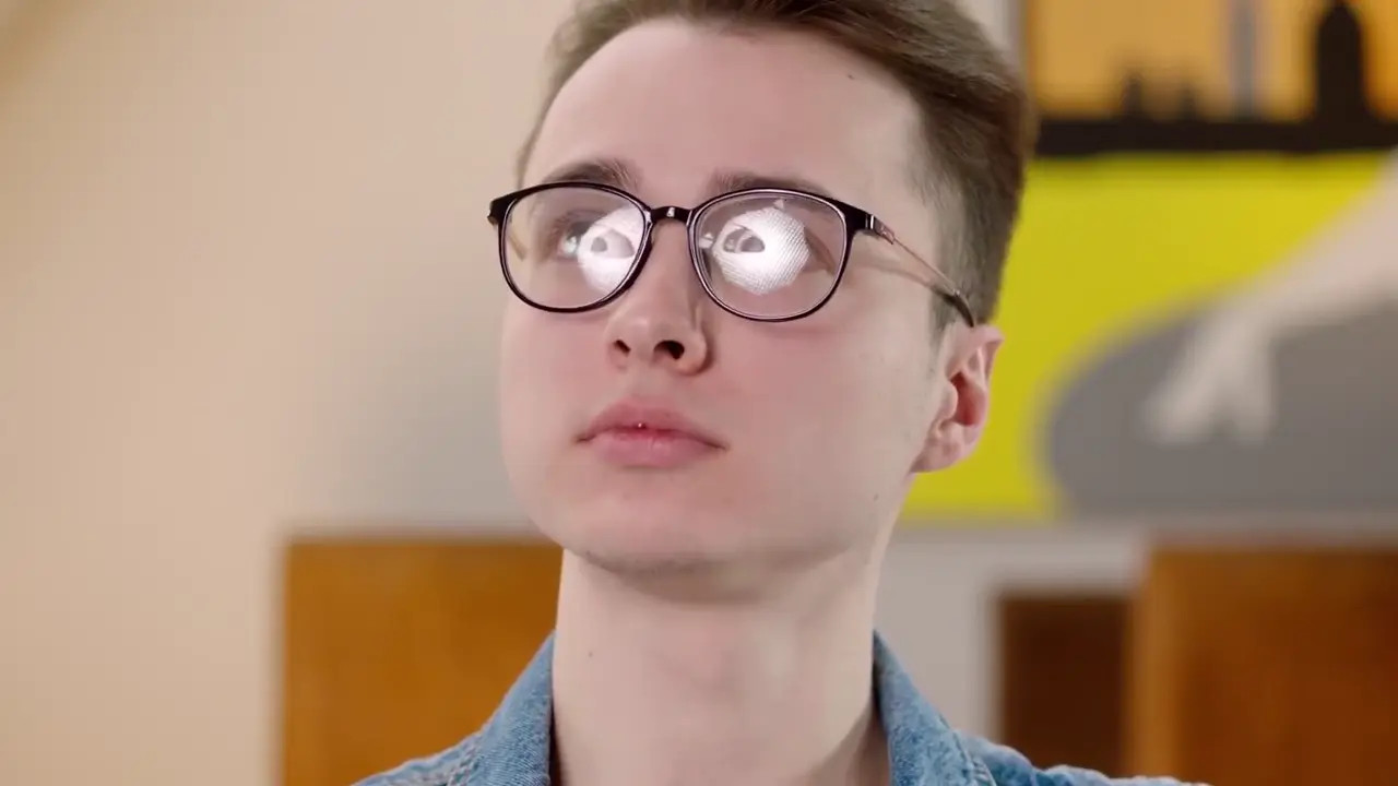 Nata Ocean And Eva Elfie Ride A Nerd's Cock Until He Cums