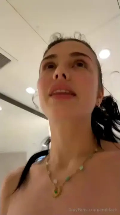 Emily Black Rides Her Dildo In The Shower