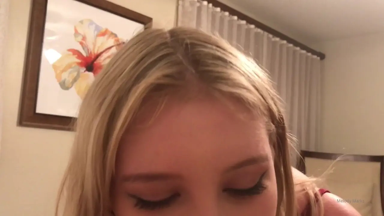 Melody Marks Pleasures A Cock With Her Mouth And Feet