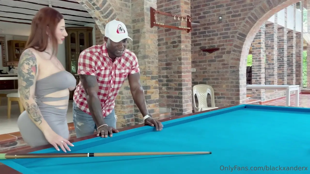 Devil Khloee Rides A BBC On The Pool Table