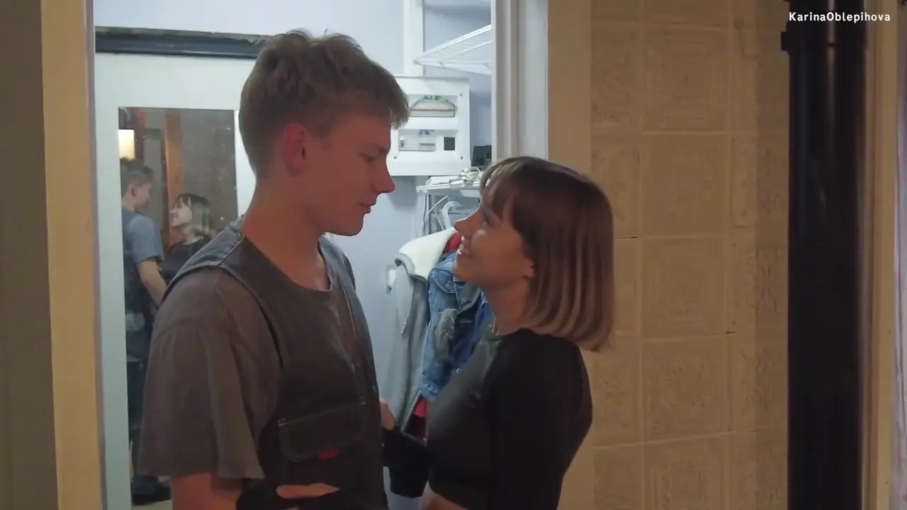 Plumber Cleans Karina Oblepihova's Pipes