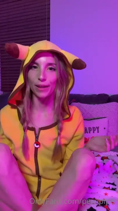 Pikachu Piper Perri Plays With An Anal Plug