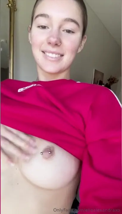 Ella Alexandra Shows And Plays With Her Tits
